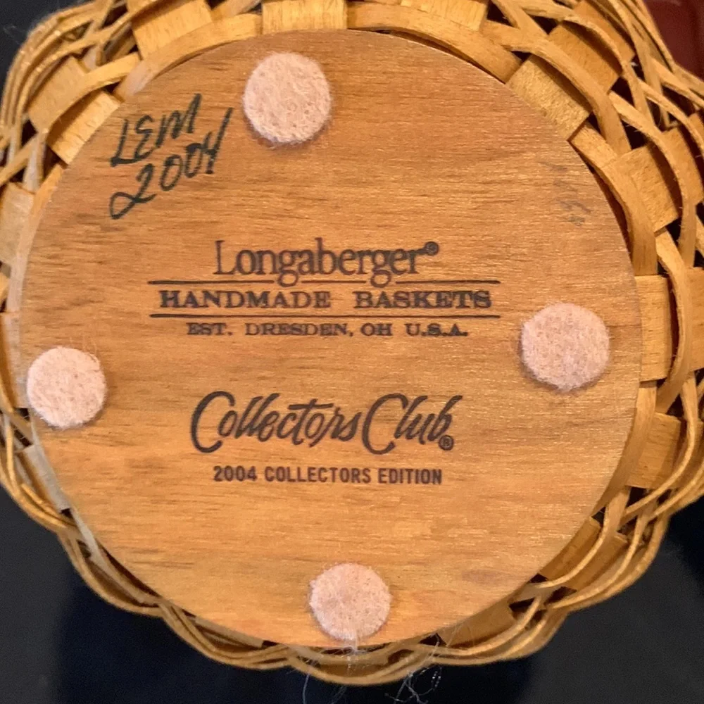 LONGABERGER Collector’s Club 2004 Renewal Basket Set